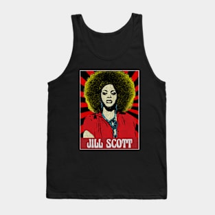 Jill Scott 80s Pop Art Fan Art Tank Top